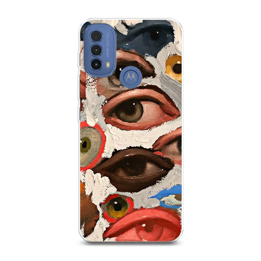 

Чехол Awog на Lenovo K14 Plus/Motorola Moto E20/E30/E40 "Глаза масляная живопись", Разноцветный, 243550-7