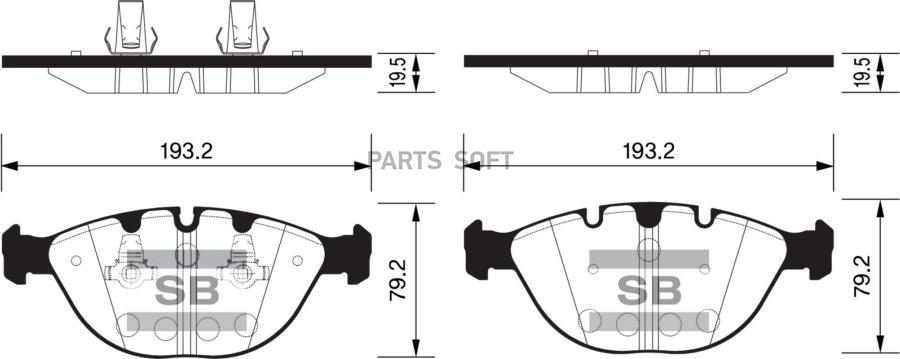 

Тормозные колодки Sangsin brake передние sp2170