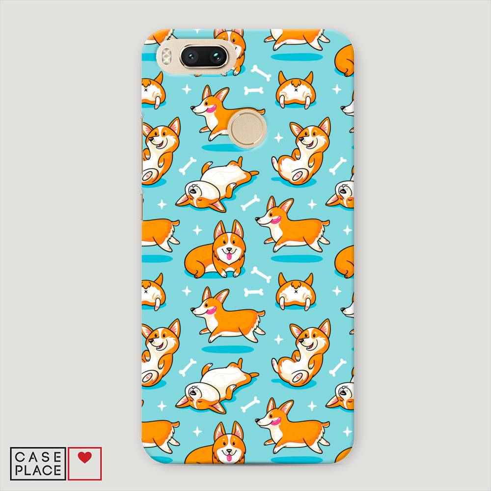 

Пластиковый чехол "Веселые корги" на Xiaomi Mi A1