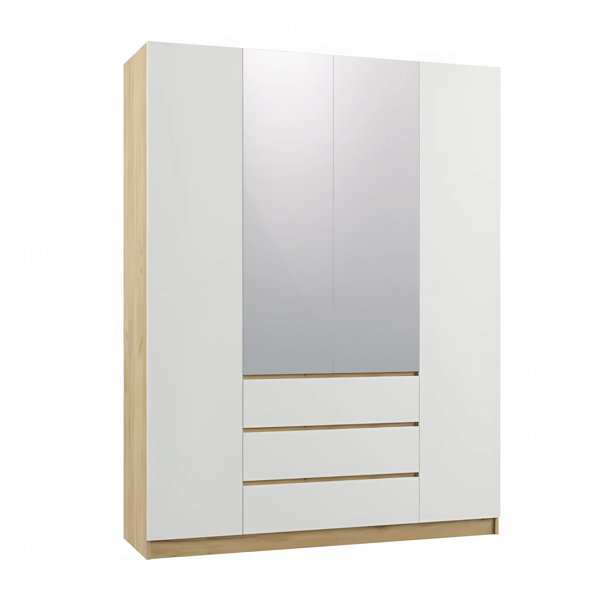 

Шкаф распашной QualisMebel Грааль Extra, 1800х500х2400, Дуб Сонома/Белый, Бежевый, Грааль Extra