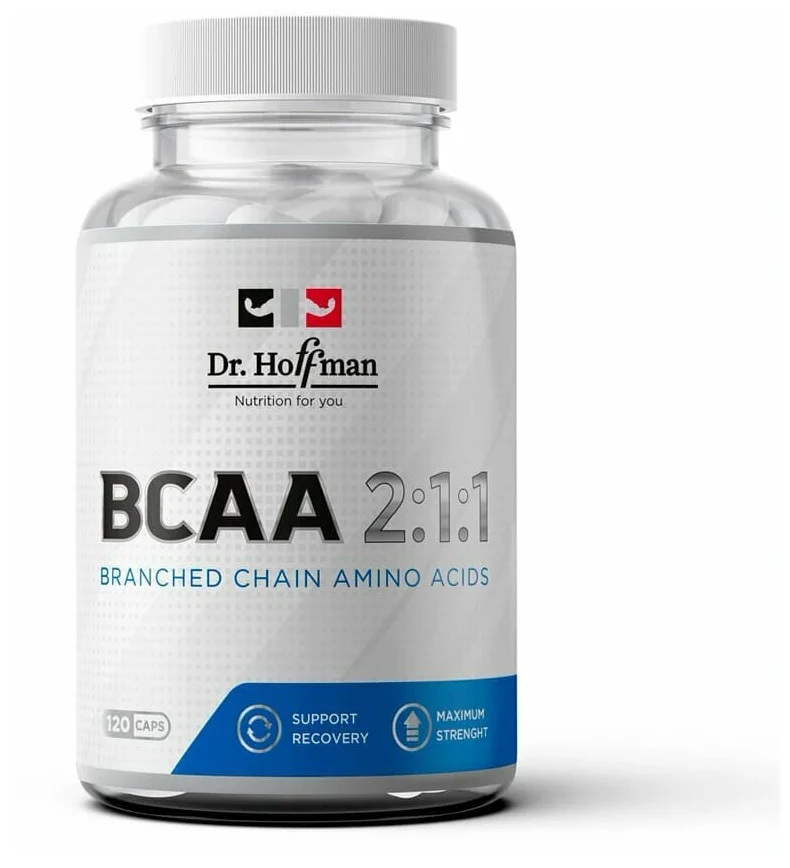 фото Dr. hoffman bcaa 2:1:1 3500 mg 120 капсул