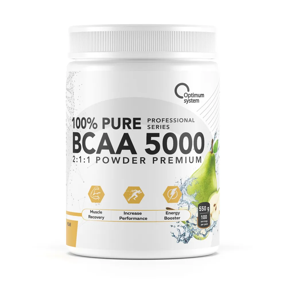 фото Optimum system bcaa 5000 powder 550 г груша