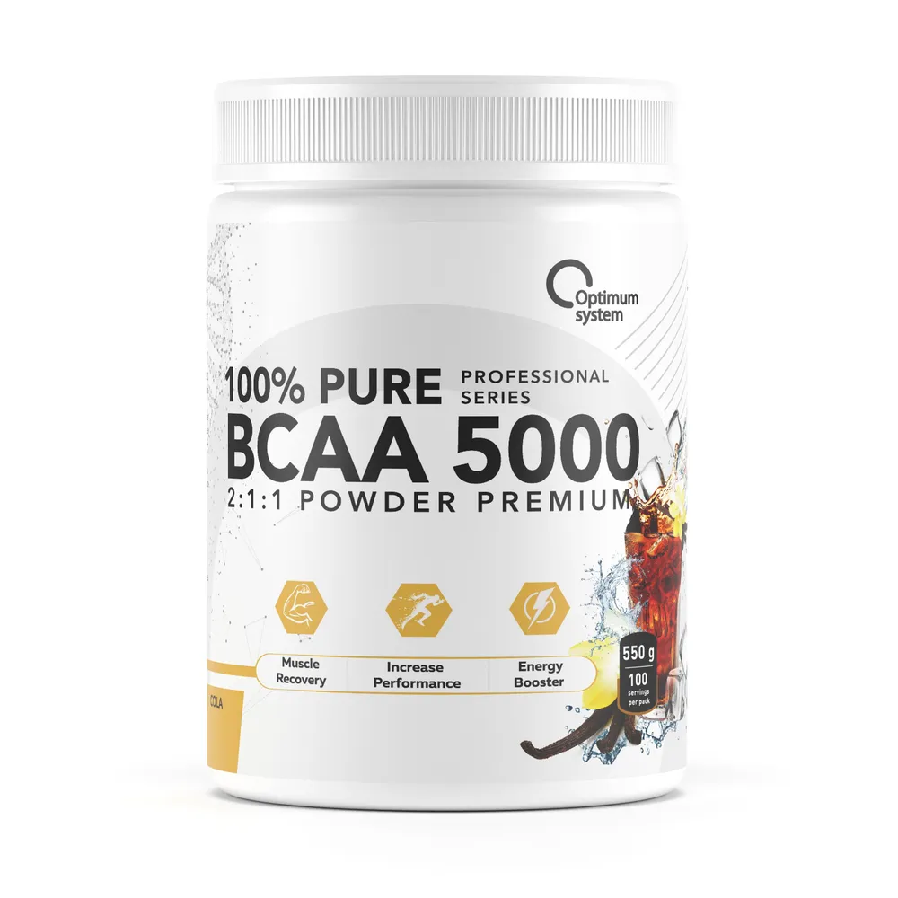 Optimum System BCAA 5000 Powder 550 г, cola