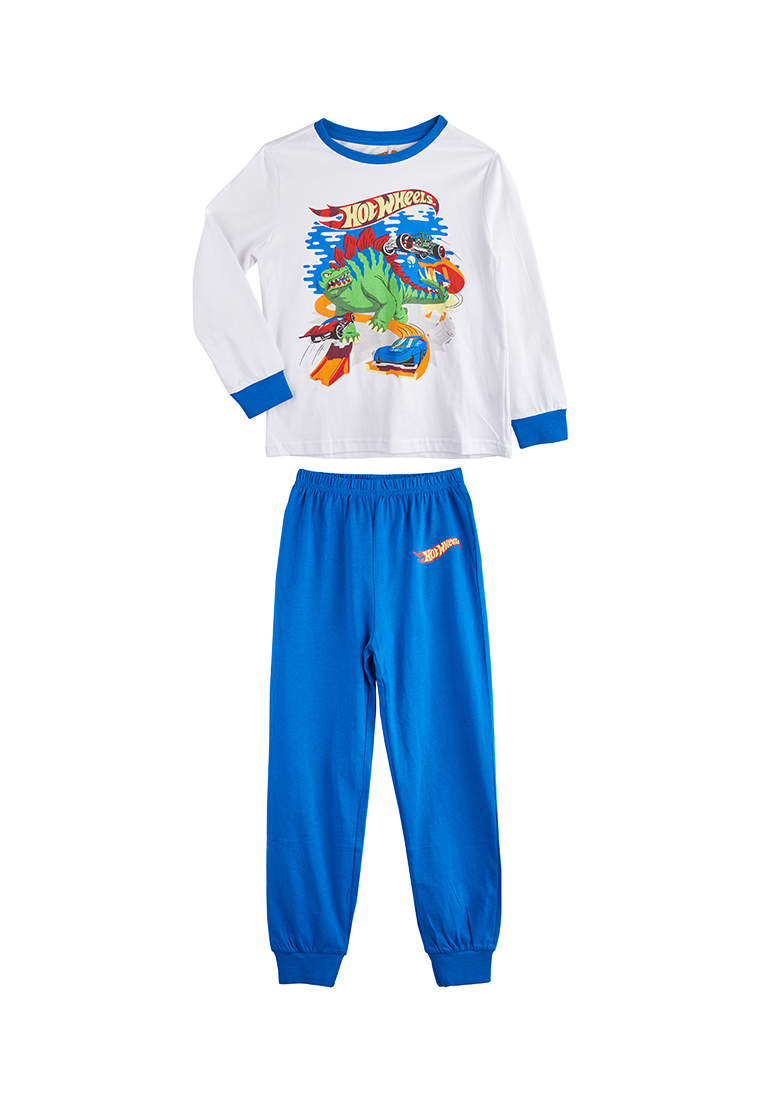 

Пижама детская Hot wheels AW19HW001 белый/синий р.122, AW19HW001