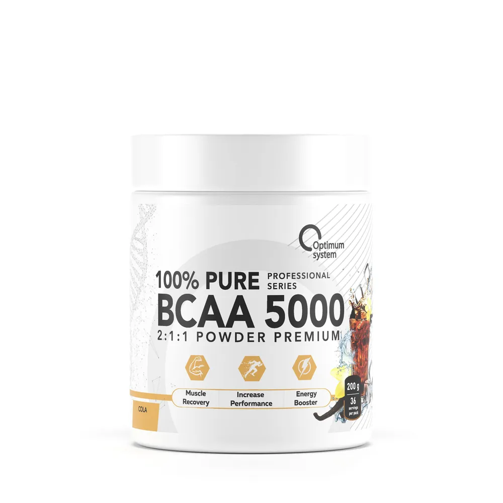 Optimum System BCAA 5000 Powder 200 г, cola