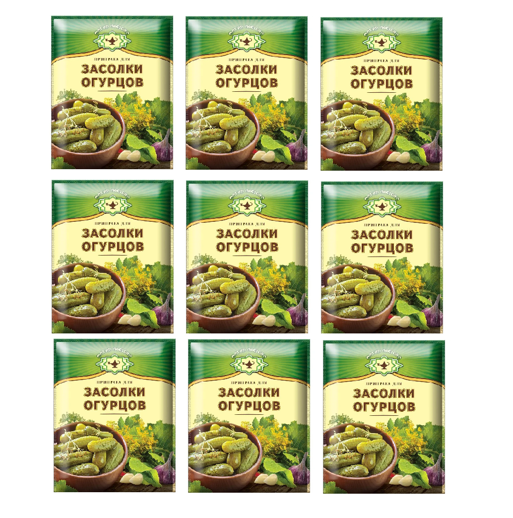 

Приправа Магия Востока для засолки огурцов, 20 г х 9 шт, для огурцов