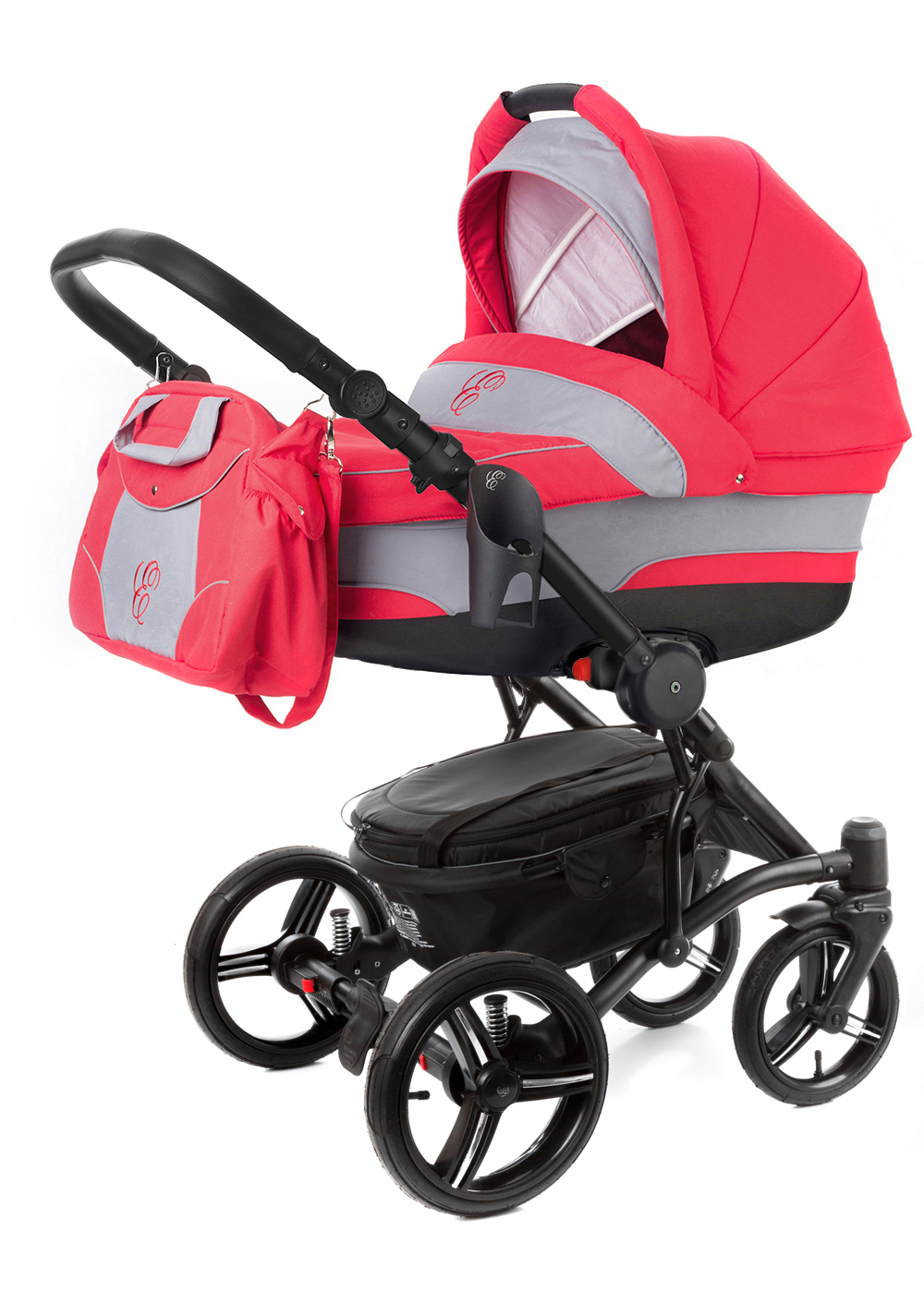 

Коляска для новорожденных Esspero Tour (шасси Black) (Red Grey)