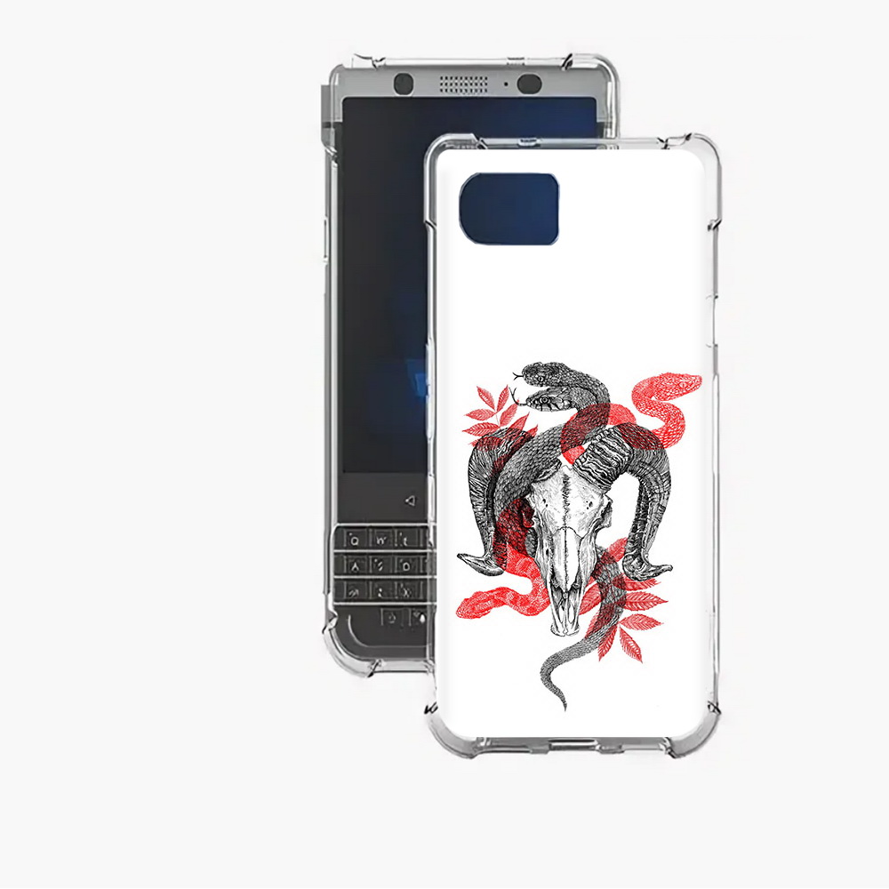 

Чехол MyPads Tocco для BlackBerry Motion змея в черепе рисунок, Прозрачный, Tocco