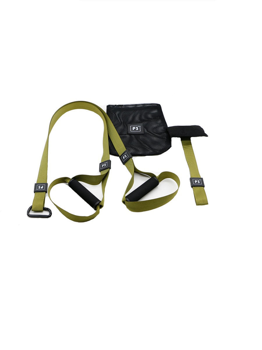 

Петли тренировочные Suspension Training со страховочной петлей, хаки, Желтый;зеленый;черный