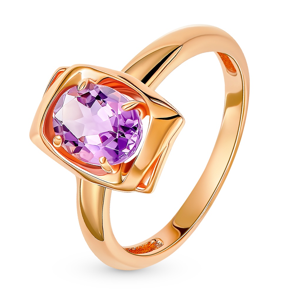 

Кольцо из золота р. , 585Gold 201014800, аметист, 201014800