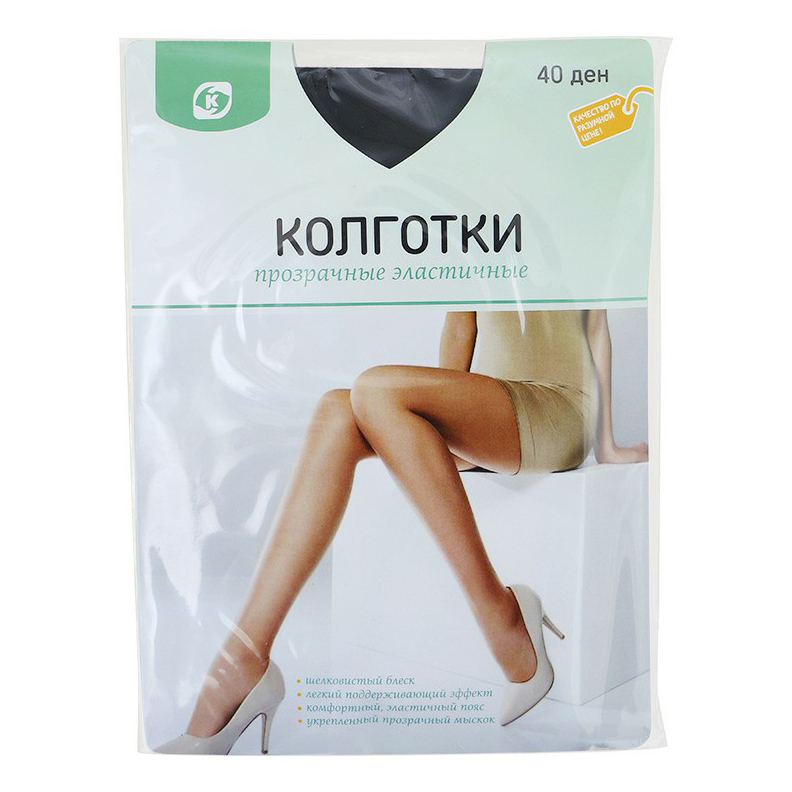 

Колготки женские Командор черные, Черный