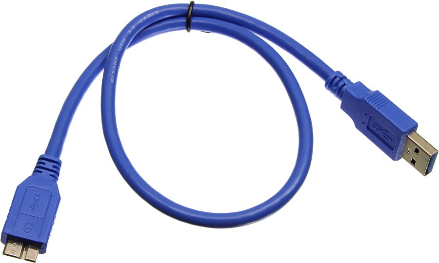 

Шнур USB A-microUSB B 9PIN 0.5м USB3.0 REXANT экран