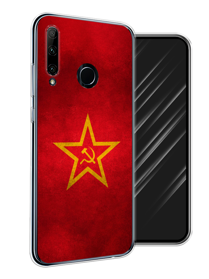 

Чехол Awog на Honor 10i "Абстракция небо", Синий;голубой;белый, 68850-3