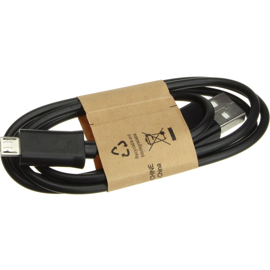 Шнур USB A-microUSB B 5PIN 0.8м черный