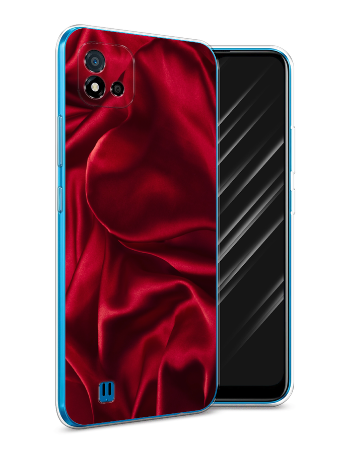 

Чехол Awog на Realme C11 (2021) "Текстура красный шелк", Разноцветный, 257550-3
