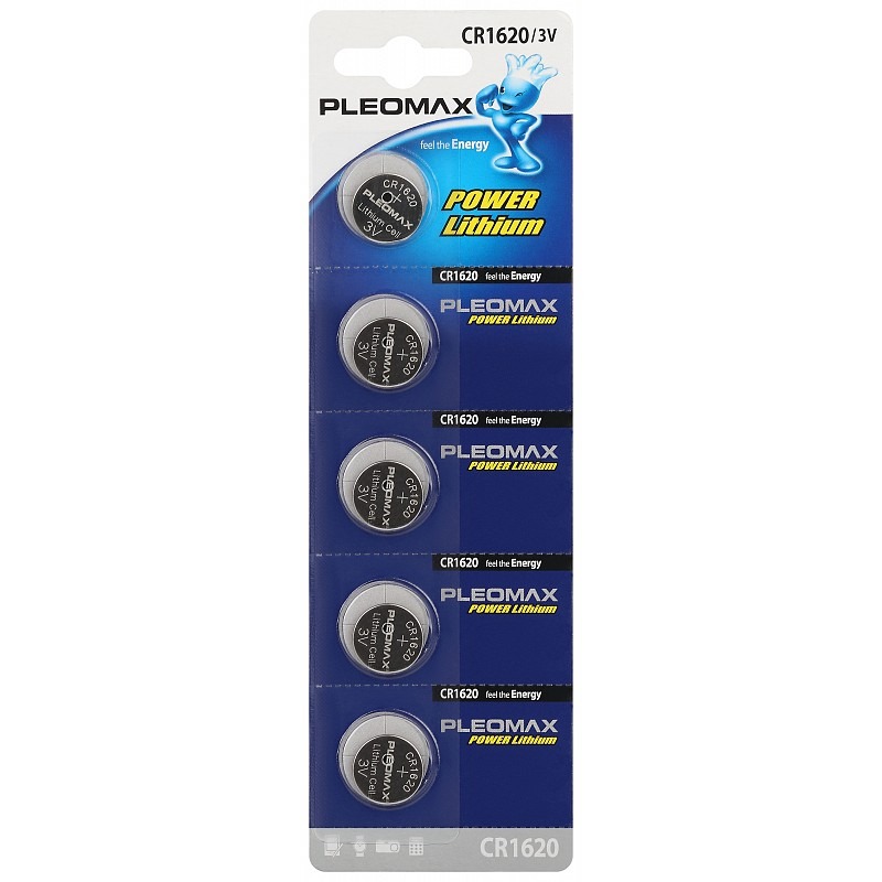 

Батарейка Cr 1620 Pleomax PLEOMAX арт. 52453