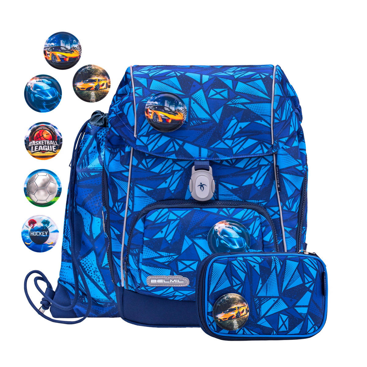 

Ранец Belmil Premium Comfy 405-73-P-RS-10-Glacier-Blue, Синий, Premium Comfy