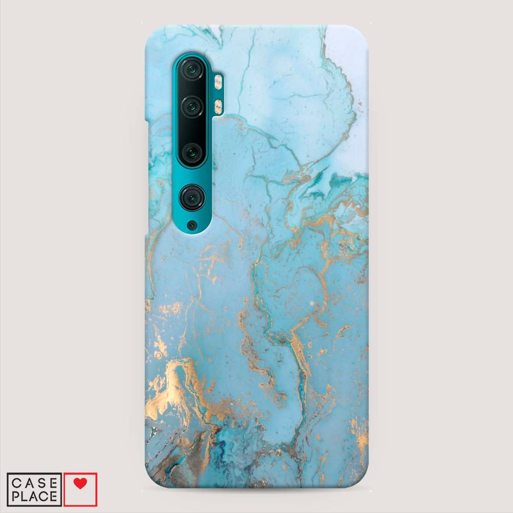 

Пластиковый чехол "Голубой мрамор рисунок" на Xiaomi Mi Note 10, 37320-2