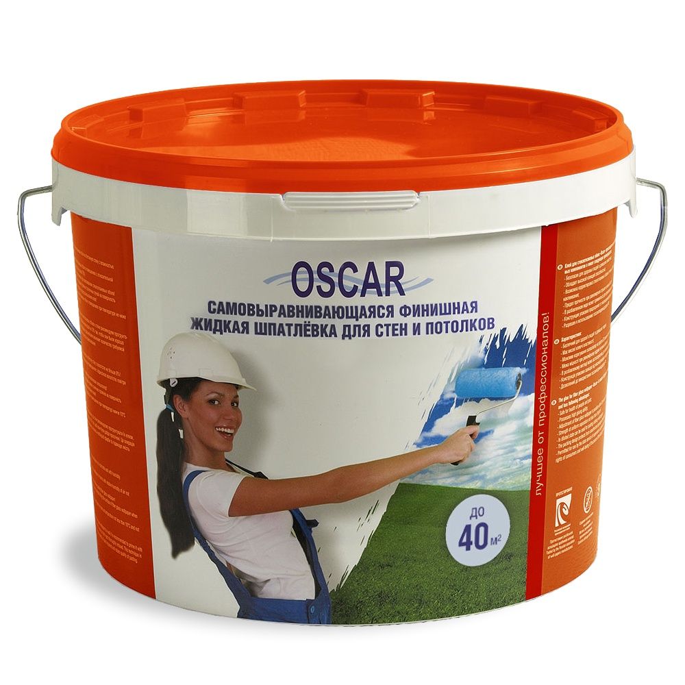 Шпаклевка финишная, самовыравнивающаяся, готовая к применению Oscar финишная жидкая шпатлевка oscar