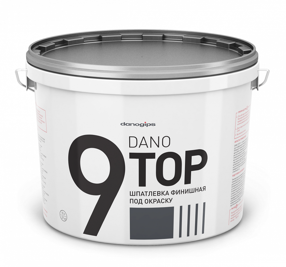 

Шпатлевка финишная под окраску Danogips Dano Top 9, Dano Top 9