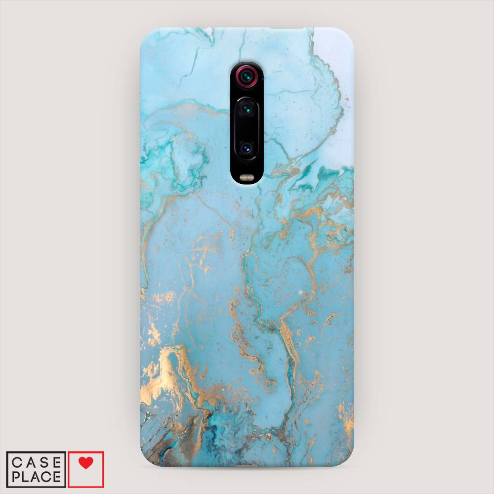 

Пластиковый чехол "Голубой мрамор рисунок" на Xiaomi Mi 9T Pro, 35820-2