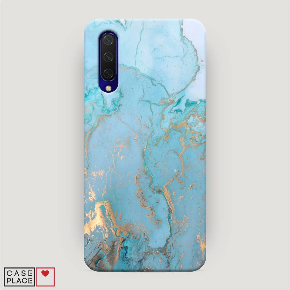 

Пластиковый чехол "Голубой мрамор рисунок" на Xiaomi Mi 9 Lite, 36720-2