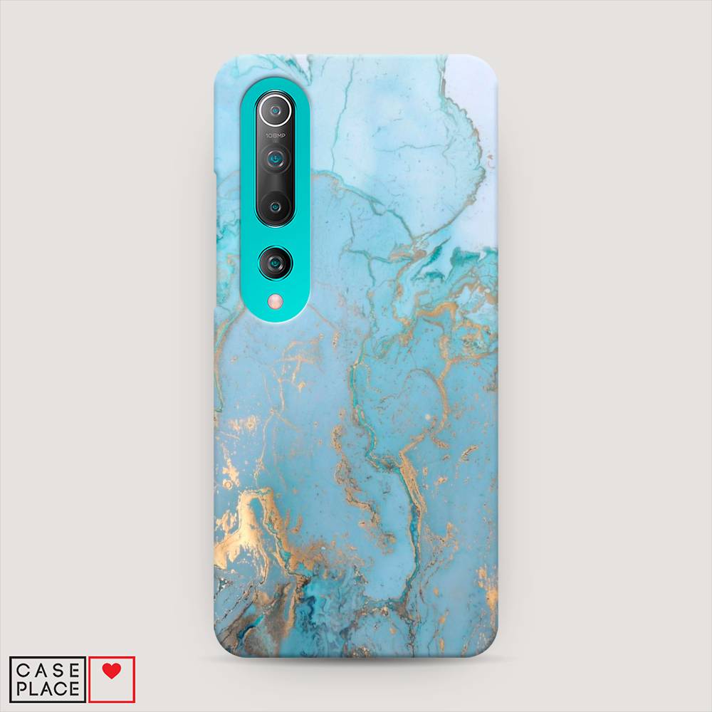 

Пластиковый чехол "Голубой мрамор рисунок" на Xiaomi Mi 10 Pro, 37820-2