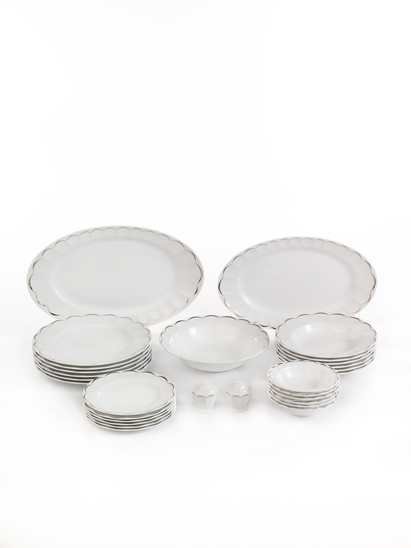 Сервиз столовый/Zarin Iran Porcelain Industries Co. PJS/Narciss Platinum/ 1384-29