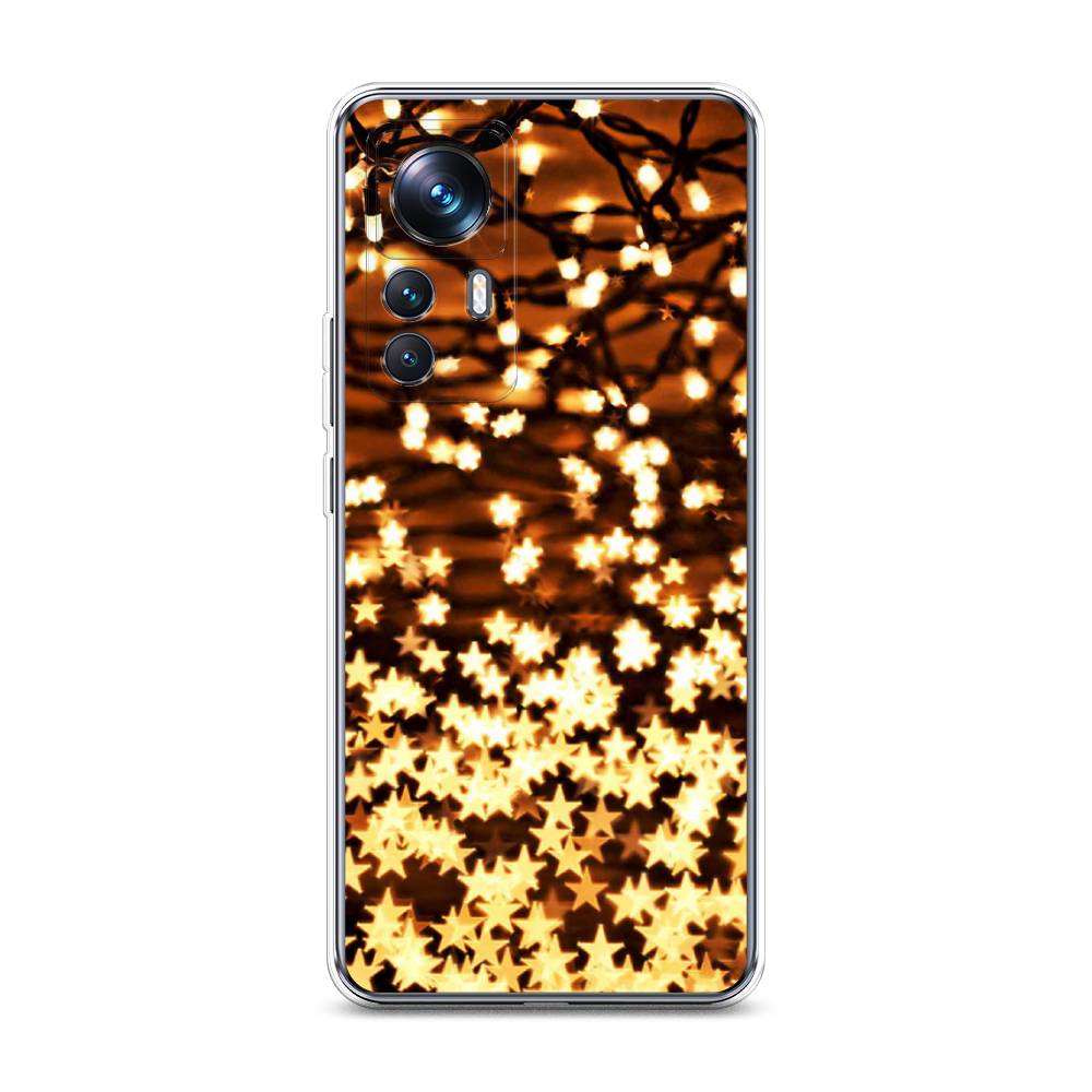 

Чехол на Xiaomi 12T Pro "Новогодняя гирлянда", Золотистый, 315750-5
