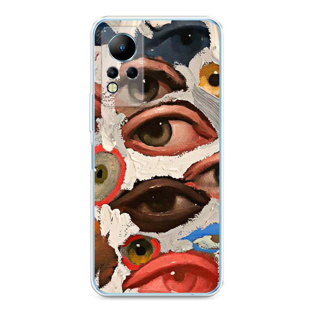 

Чехол Awog на Infinix Note 12 G88 "Глаза масляная живопись", Разноцветный, 3101850-7