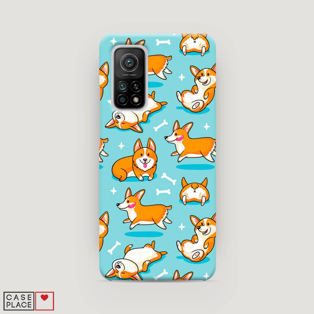 

Пластиковый чехол "Веселые корги" на Xiaomi Mi 10T Pro, 37720-1