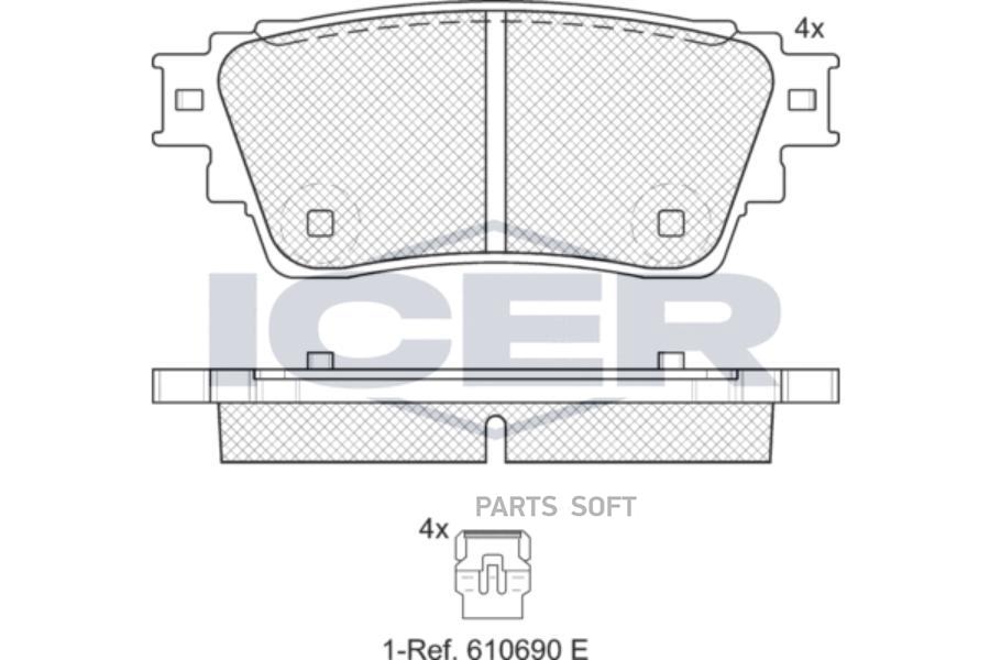 

Колодки Дисковые Задние Mitsubishi Outlander 2.4 13>/Eclipse Cross 1.5 17> 182357