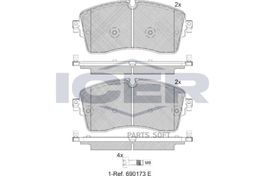 

Колодки Дисковые Задние Land Rover Discovery Sport 2.0/2.2I/D 14> 182335