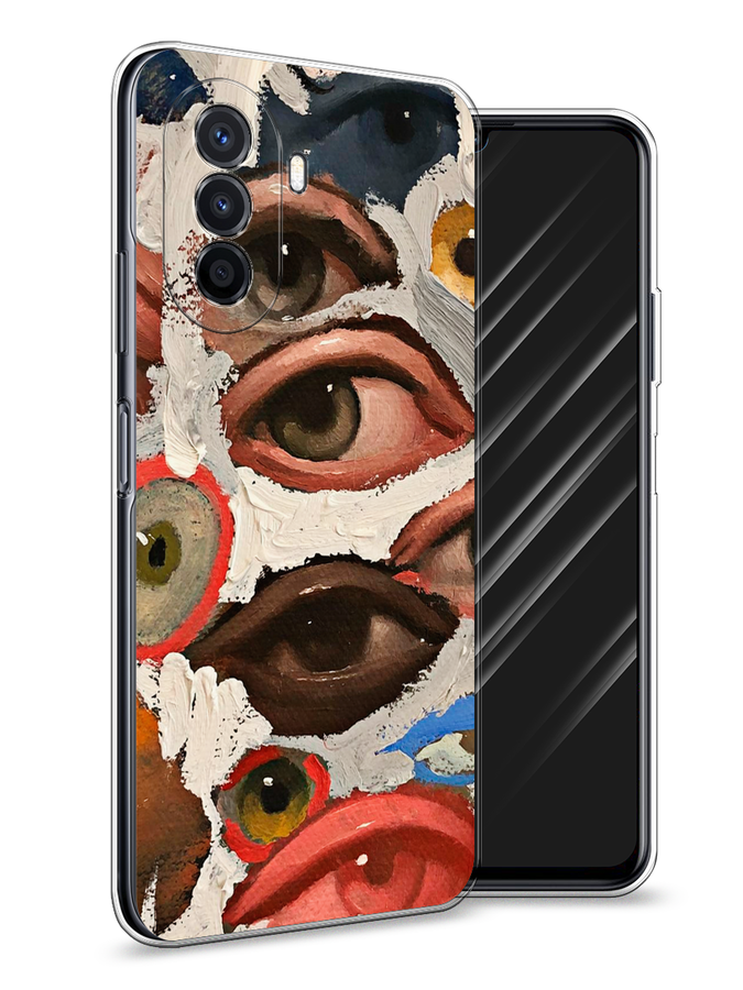 

Чехол Awog на Huawei Nova Y70 "Глаза масляная живопись", Разноцветный, 6109150-7