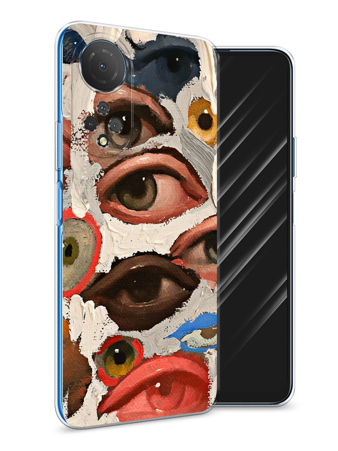

Чехол Awog на Honor X7 2022 "Глаза масляная живопись", Разноцветный, 6108850-7