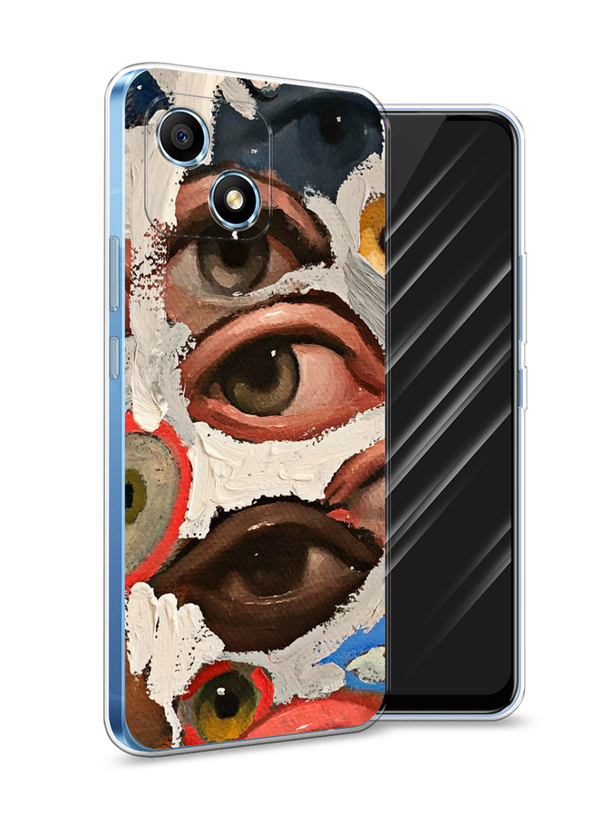 

Чехол Awog на Honor Play 30 "Глаза масляная живопись", Разноцветный, 6108750-7