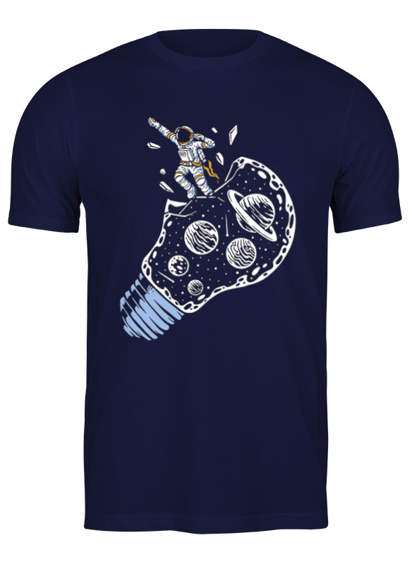 

Футболка женская Printio Космонавт синий 2XL, Космонавт
