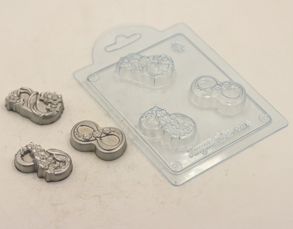 

Форма для шоколада пластиковая AnyMolds восьмерки мини, Прозрачный