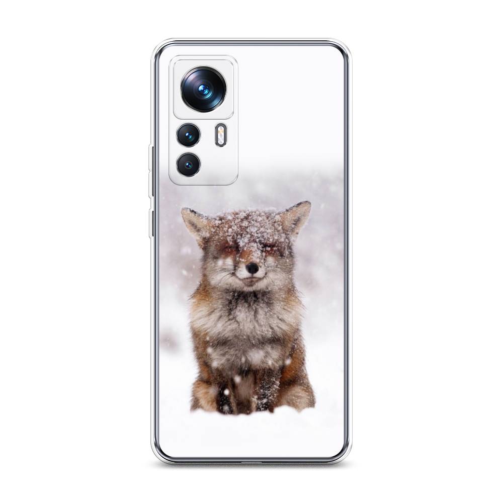 

Чехол на Xiaomi 12T Pro "Зимняя лиса", Белый;серый;коричневый, 315750-1