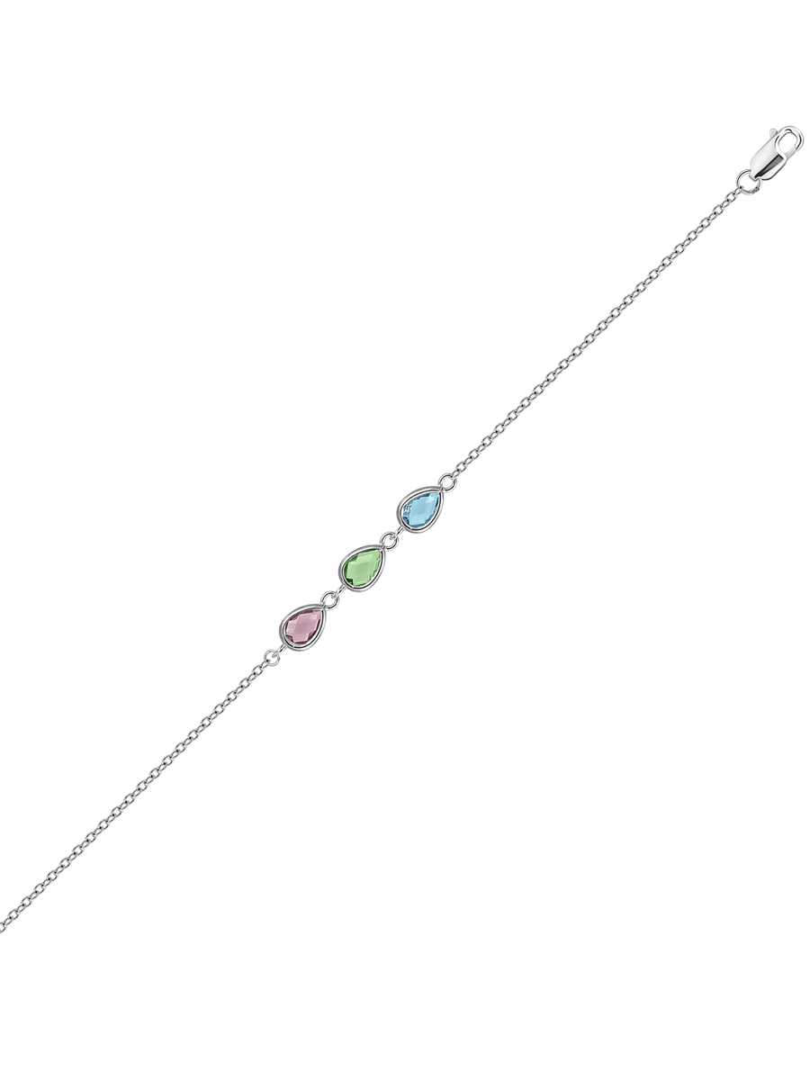 

Браслет из серебра с фианитом р.  MIUZ Diamonds B2036-PR-2210, B2036-PR-2210