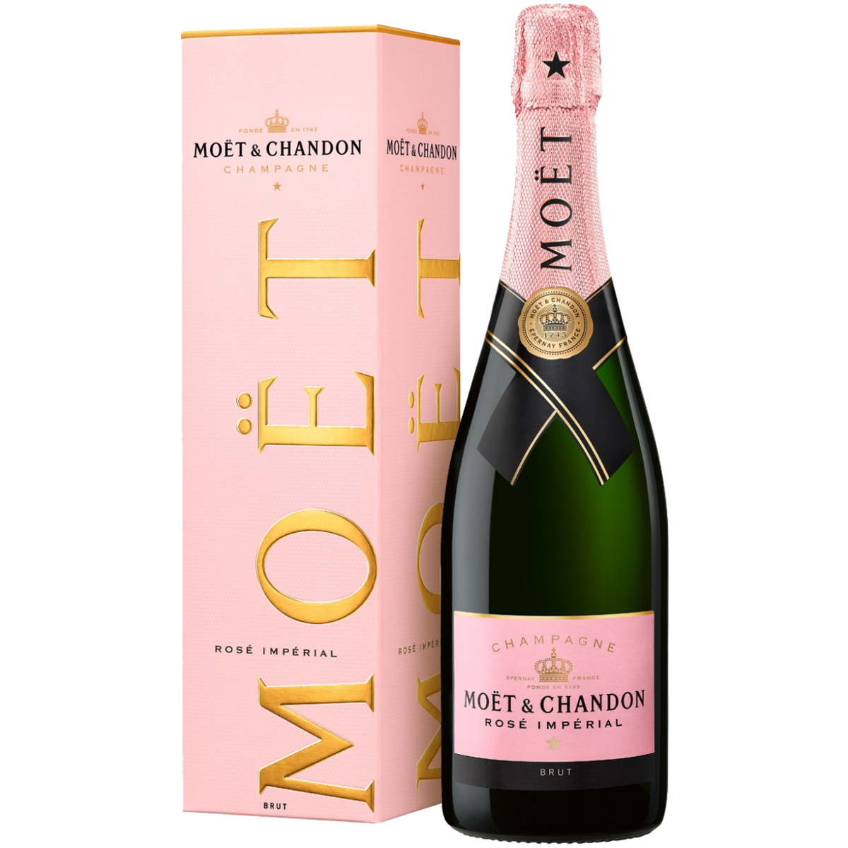 

Шампанское Moet & Chandon розовое брют 0,75 л в подарочной упаковке