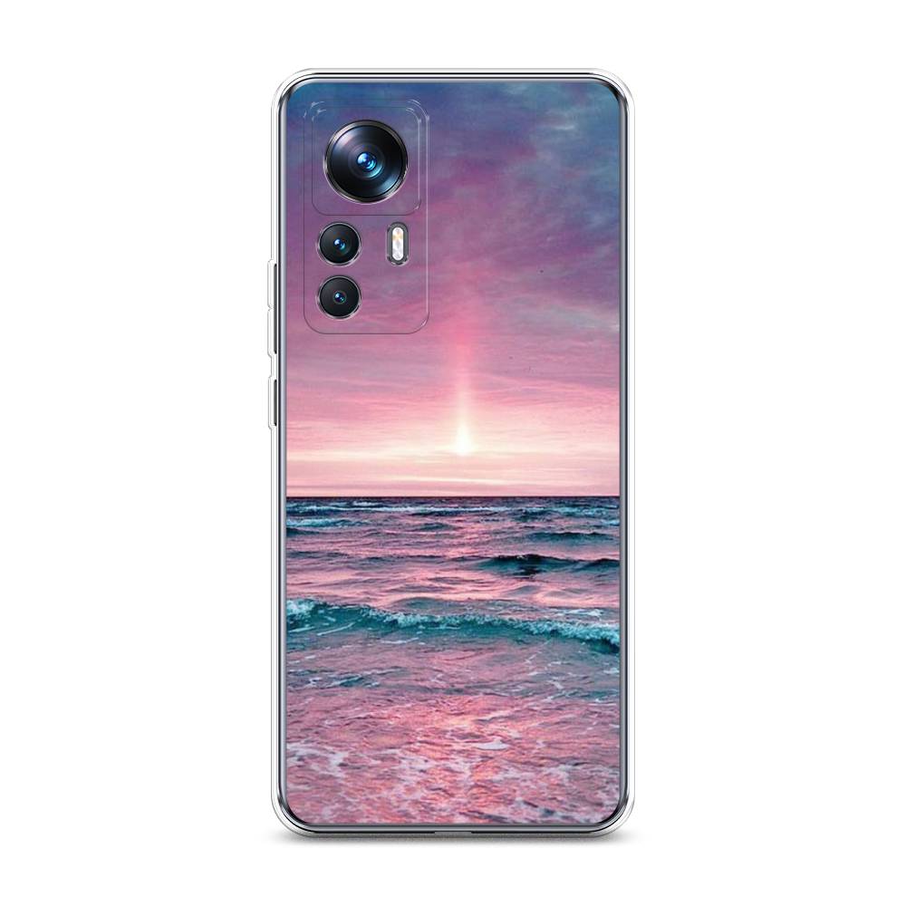

Чехол на Xiaomi 12T Pro "Восход 3", Розовый;голубой, 315750-2