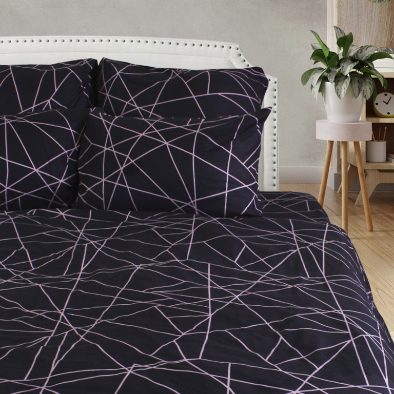 Постельное белье евро Cleo Art Color геометрия наволочки 50x70 и 70х70 1653₽