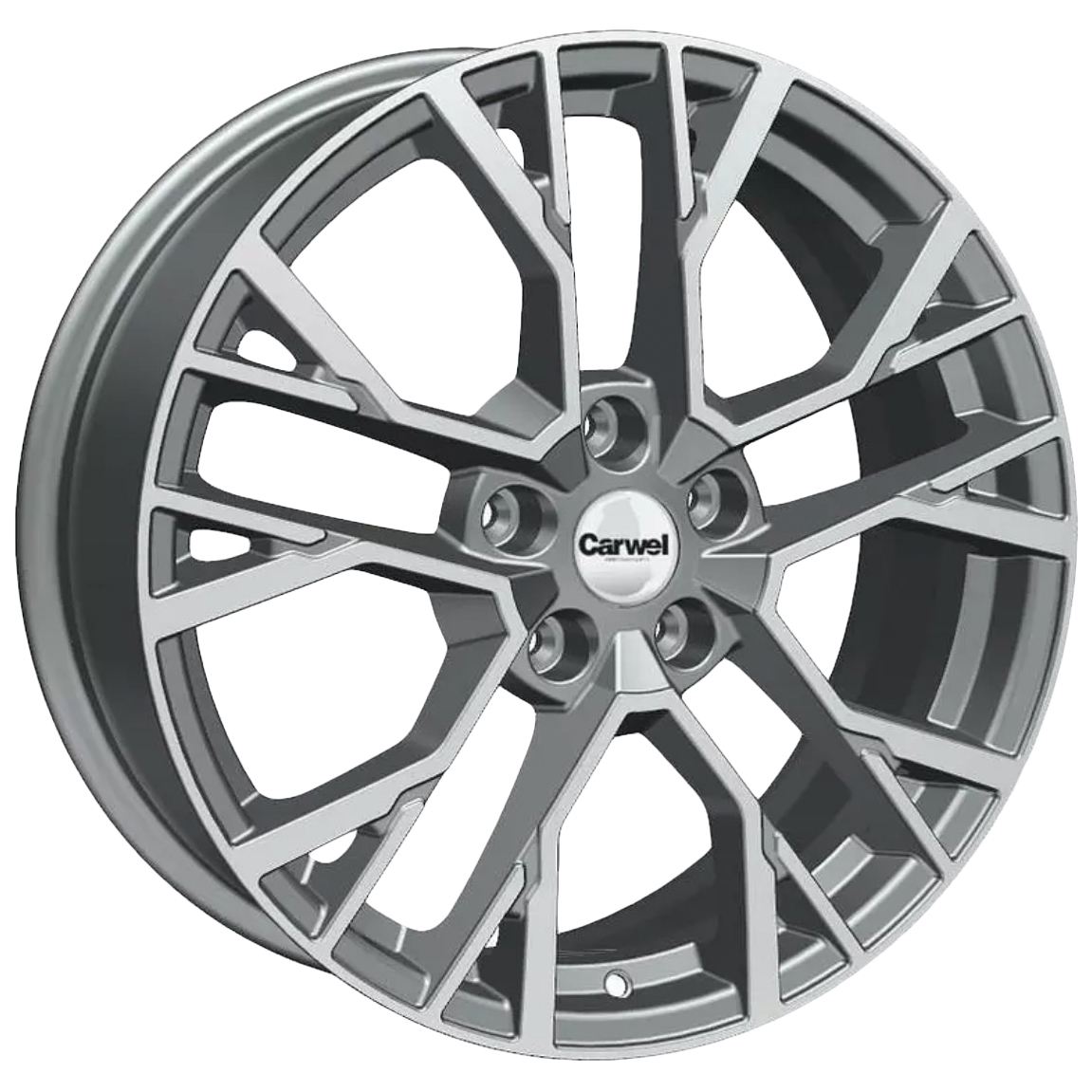 

Диск литой R18 7J 5x108601 ET33 Carwel Камак 1810 AGR 00122542 1шт, Серебристый