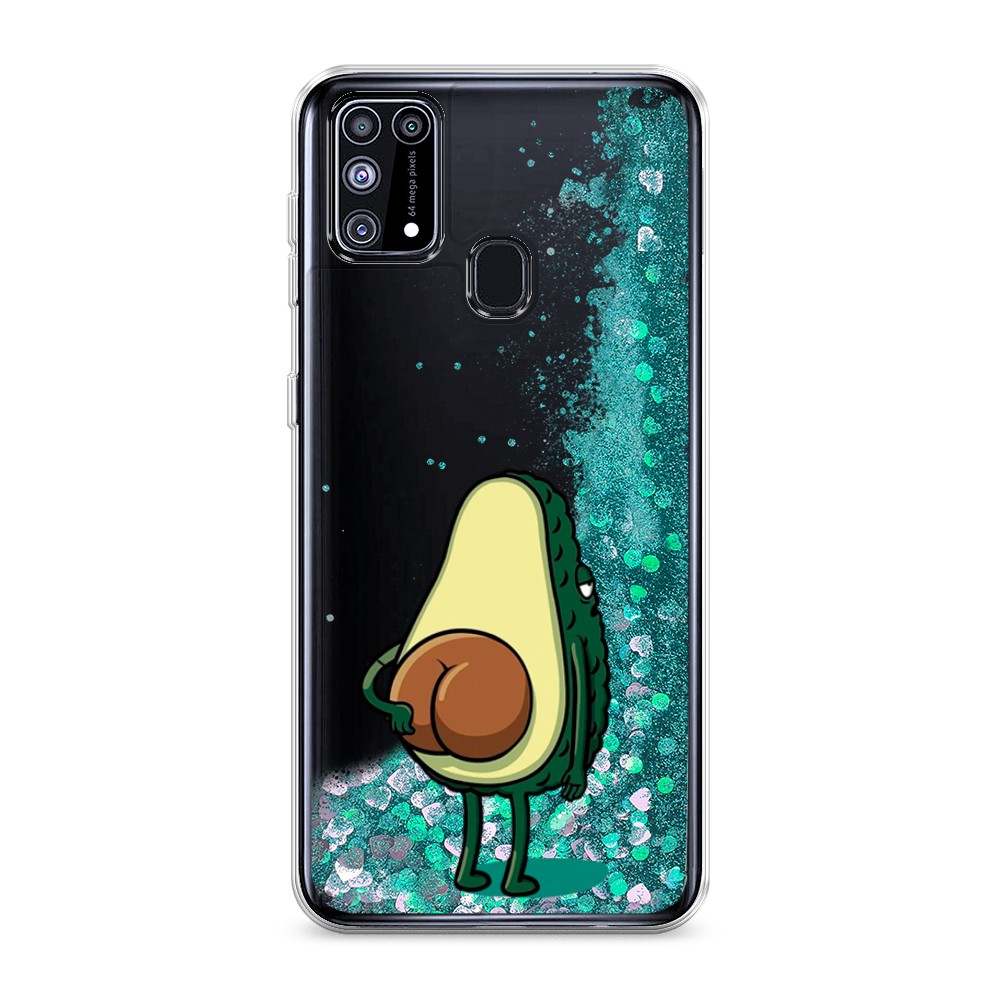 

Жидкий чехол с блестками "Попа авокадо" на Samsung Galaxy M31, 2100795-1