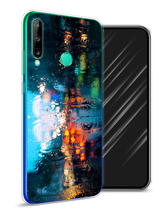 

Чехол Awog на Huawei P40 lite E "Абстракция 28", Голубой, 612450-3