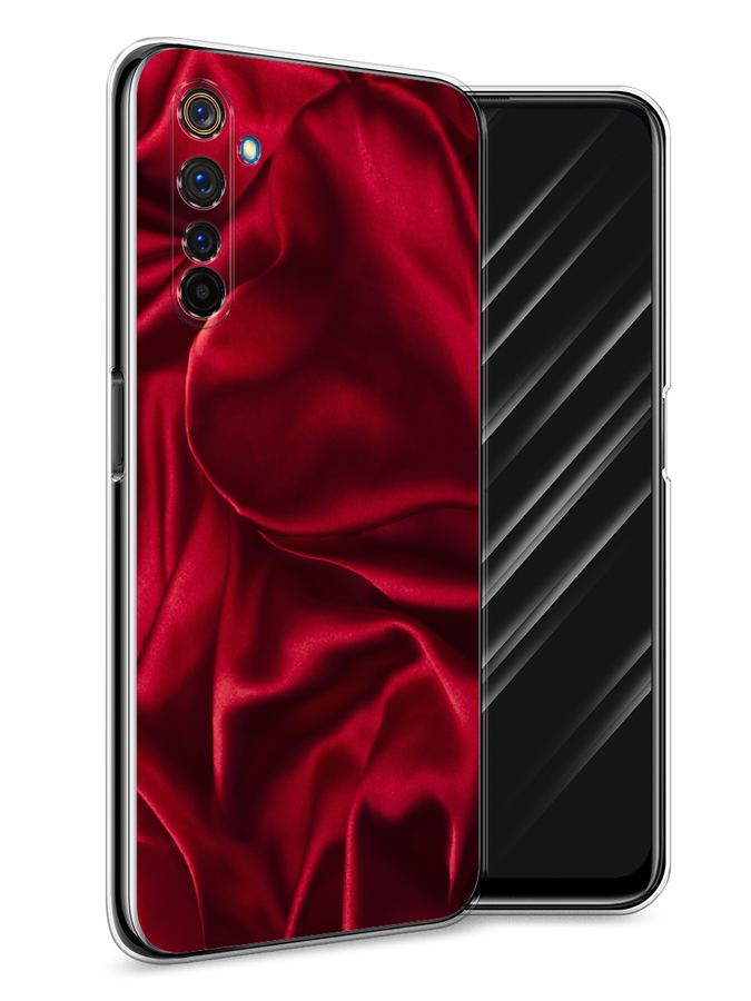 

Чехол Awog на Realme 6 Pro "Текстура красный шелк", Разноцветный, 252850-3