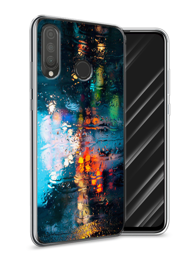 

Чехол Awog на Huawei P30 Lite "Абстракция 28", Голубой, 67950-3