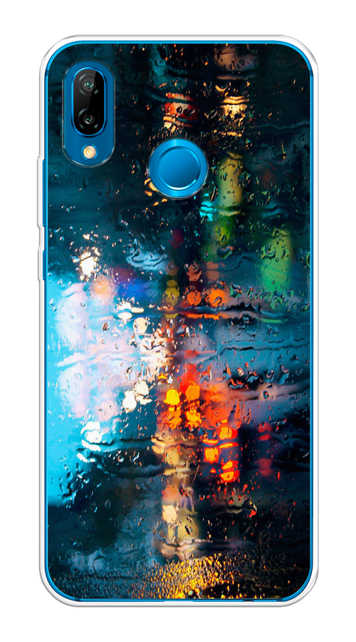 

Чехол Awog на Huawei P20 Lite "Абстракция 28", Голубой, 64450-3