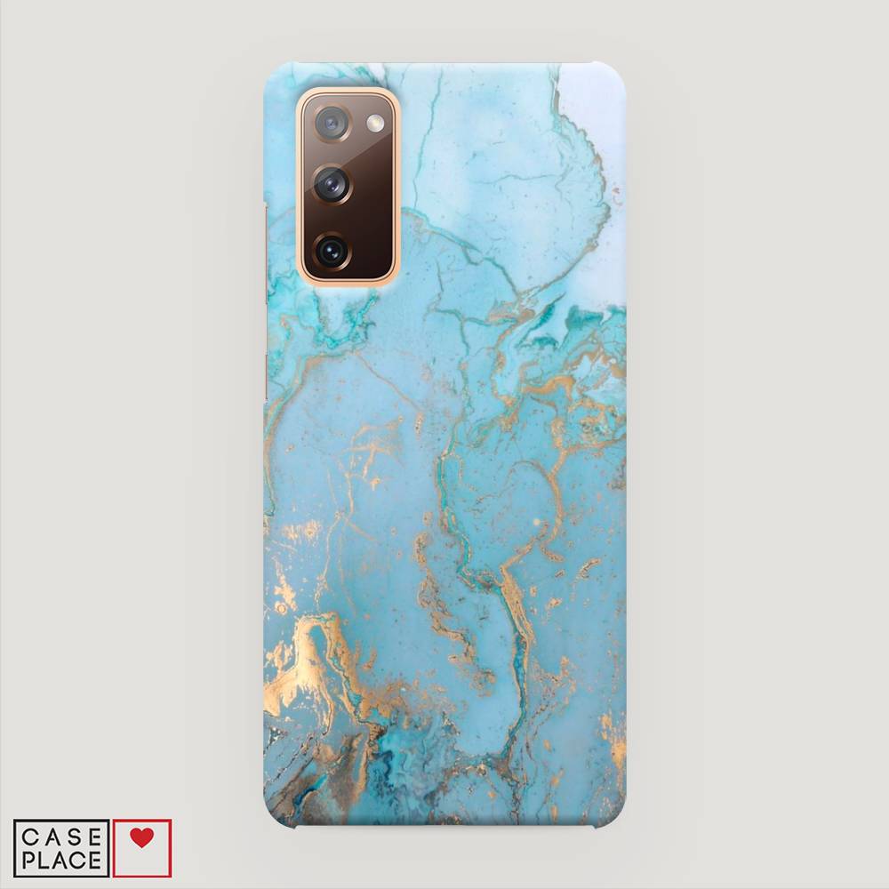 

Пластиковый чехол "Голубой мрамор рисунок" на Samsung Galaxy S20 FE, 2101320-2